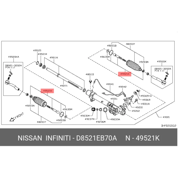 Axial de direccion para nissan navara 2007 2013 2.5 yd25 - Axiales De Direccion | ClickRepuestos